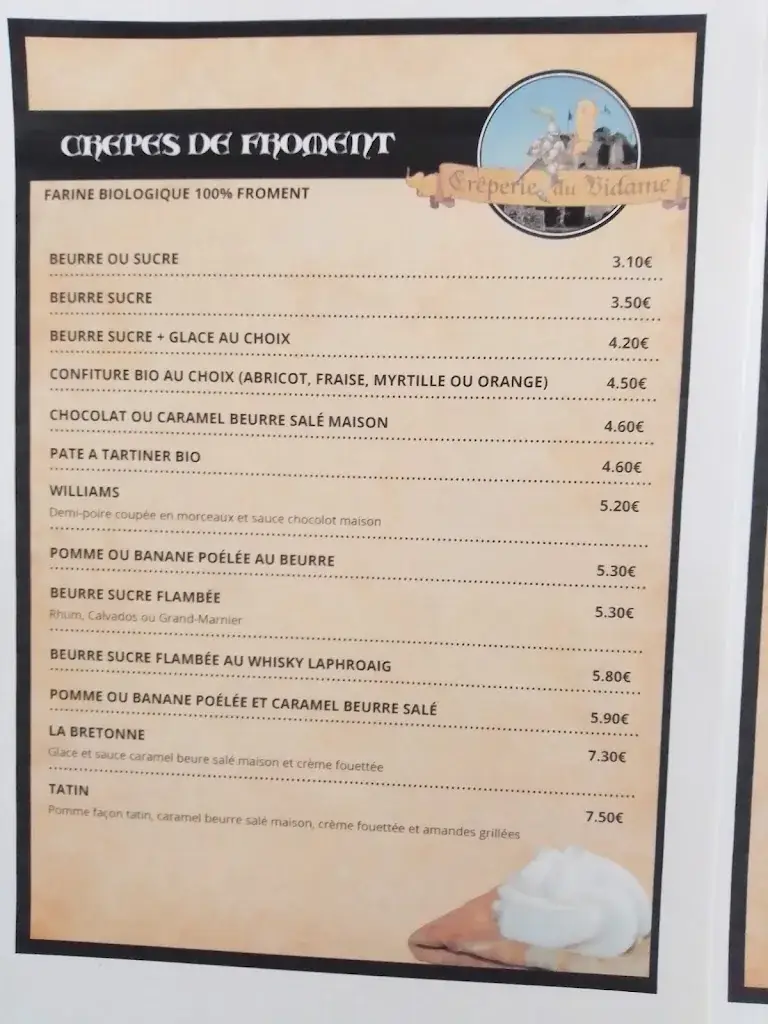 Menu_Crêperie du Vidame RESERVATION UNIQUEMENT PAR TELEPHONE!_Tiffauges_image_3