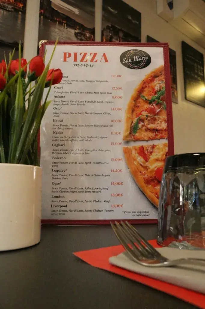 Menu_Le San Marco – Pizzeria et restaurant italien - Les Ponts-de-Cé_Ponts-de-Cé_immagine_3