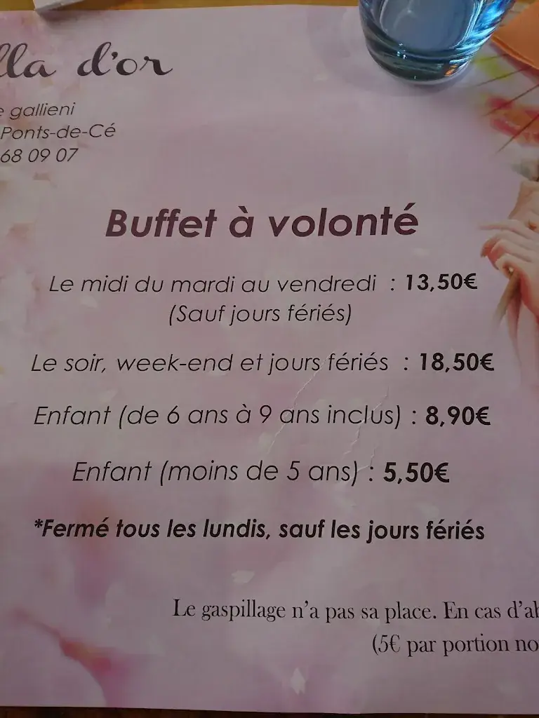 Menu_Villa d'Or_Ponts-de-Cé_image_1