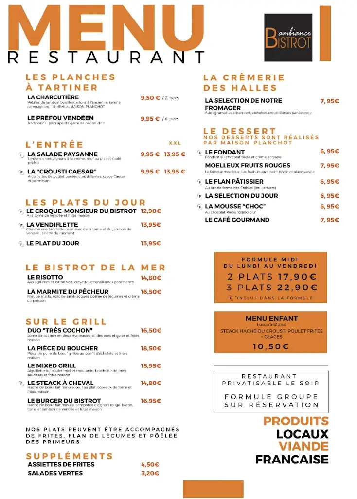 Menu_AMBIANCE BISTROT_Herbiers_image_1