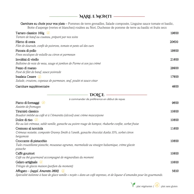 Menu_La Trattoria Restaurant_Herbiers_image_1