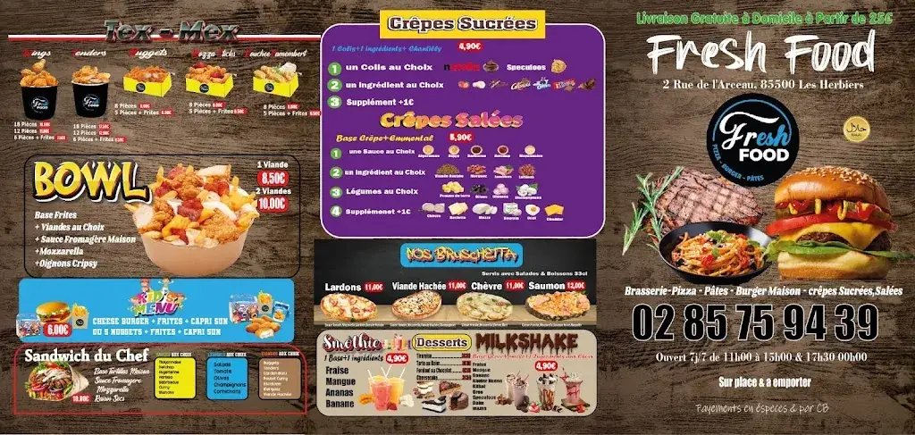 Menu_Fresh Food les Herbiers_Herbiers_immagine_1