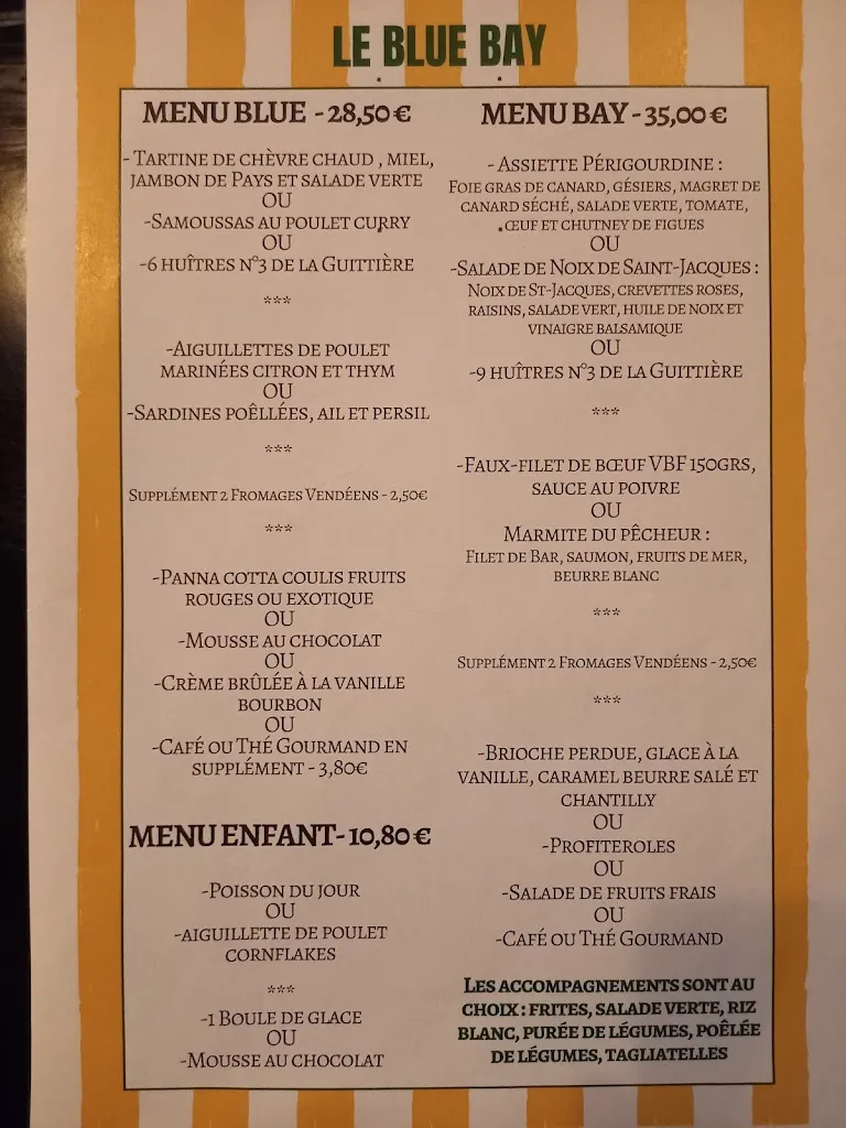 Menu_Le blue bay_Longeville-sur-Mer_image_1