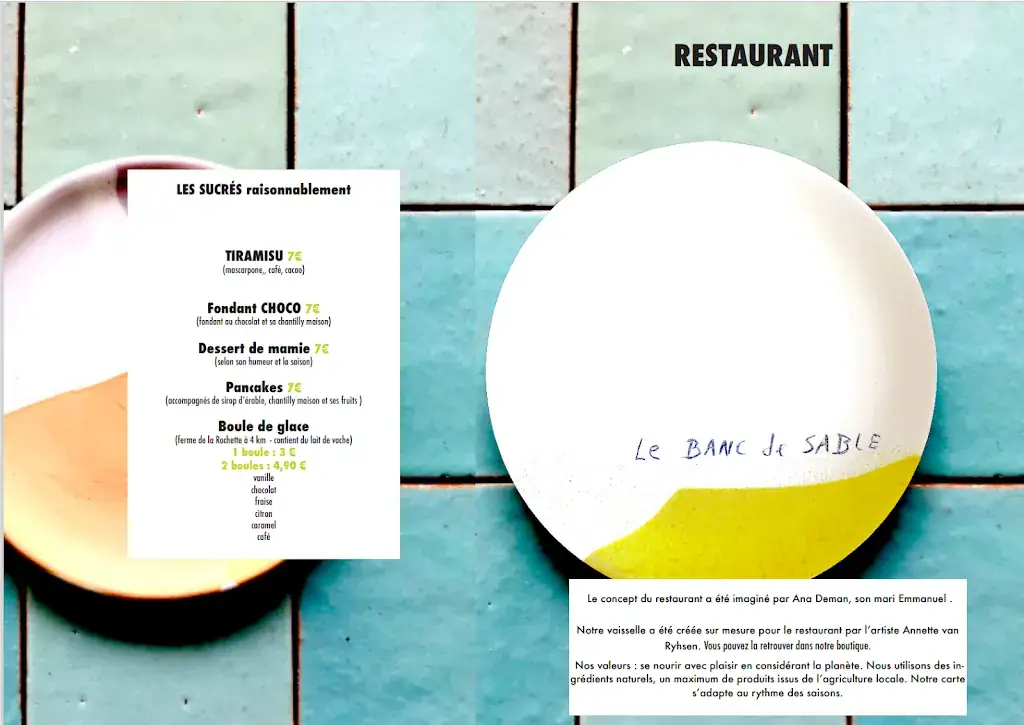 Menu_Le Banc Sable Hostel Restaurant, Séminaire, Événements_Longeville-sur-Mer_image_1