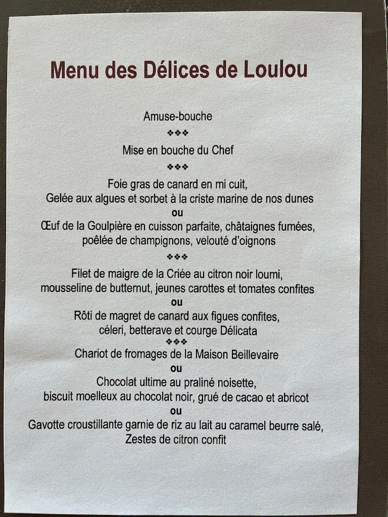 Menu_Loulou Côte Sauvage_Sables-d'Olonne_image_3
