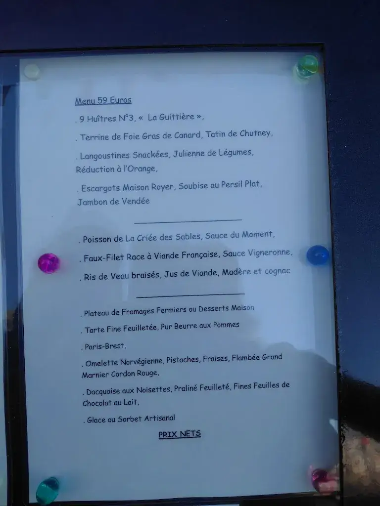 Menu_La Cuisine de Bertrand_Sables-d'Olonne_image_1