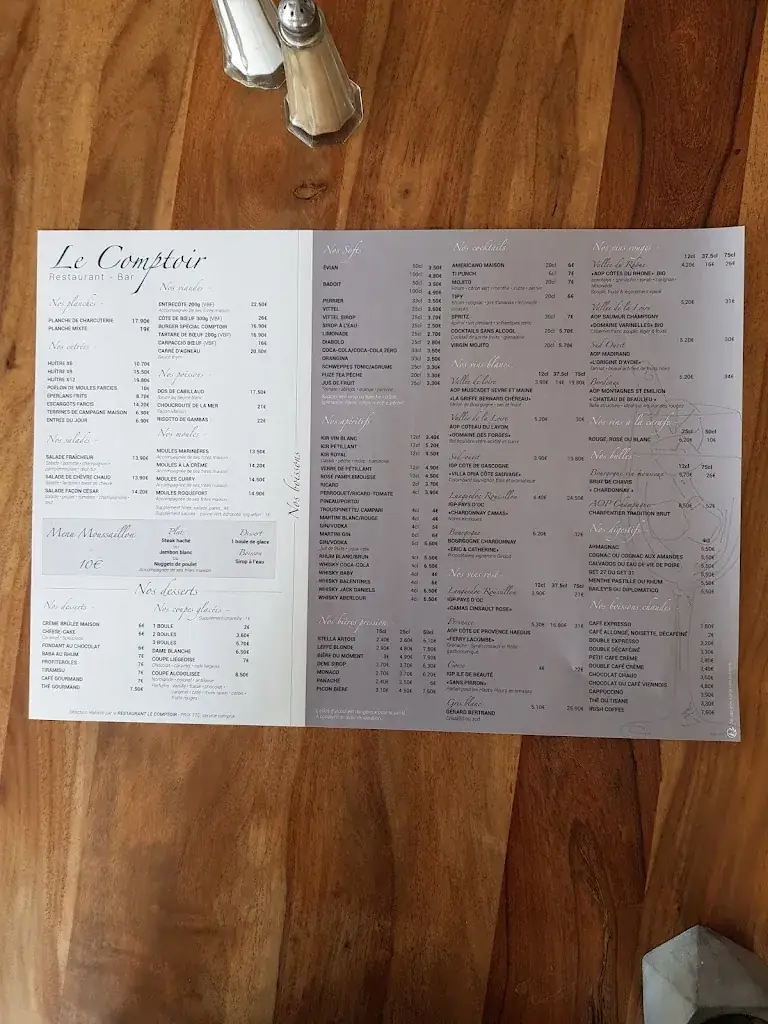 Menu_Le Comptoir - Restaurant Les Sables d’Olonne_Sables-d'Olonne_immagine_3