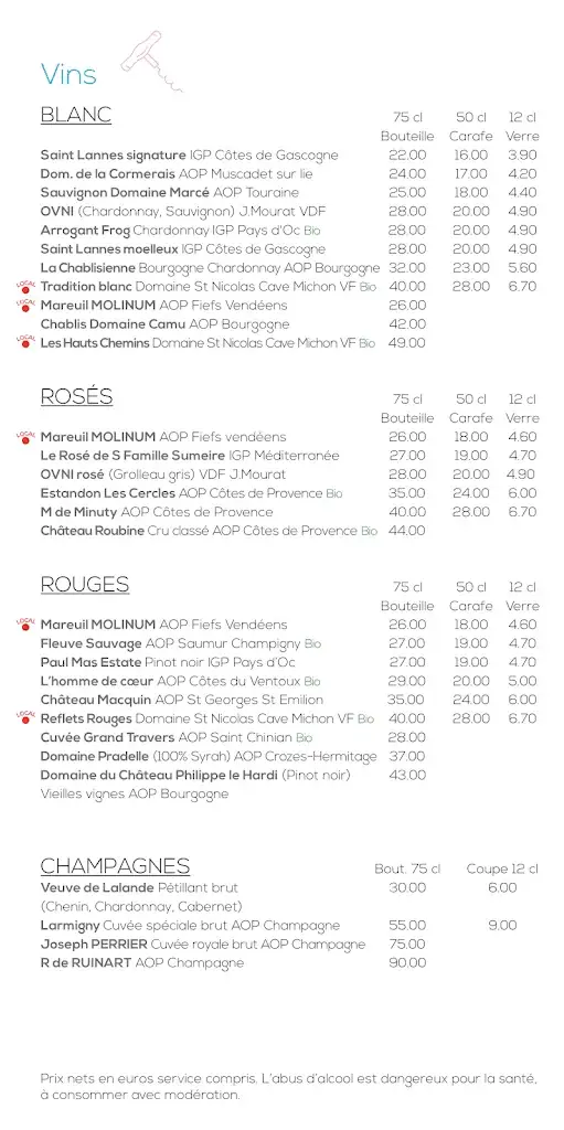 Menu_The Little Bar_Sables-d'Olonne_immagine_2