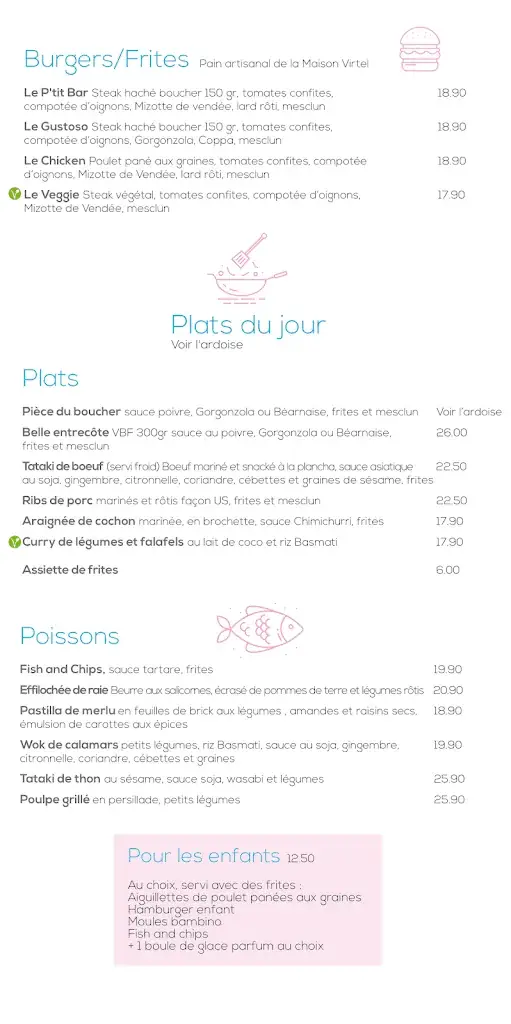 Menu_The Little Bar_Sables-d'Olonne_immagine_3
