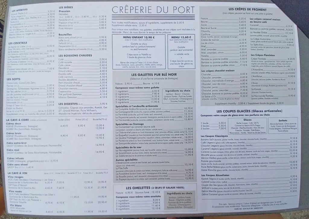 Menu_Crêperie du Port_Sables-d'Olonne_immagine_1