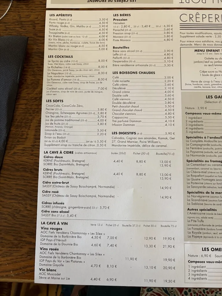 Menu_Crêperie du Port_Sables-d'Olonne_immagine_2