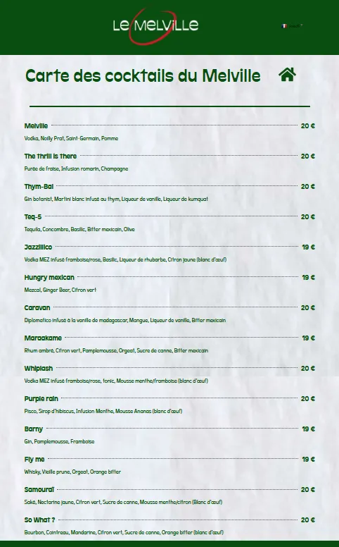 Menu_Le Melville_Paris_image_1