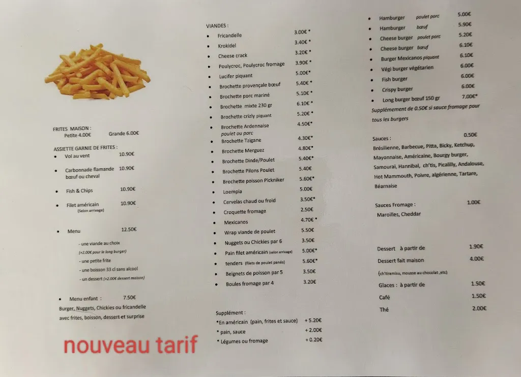 Menu_A LA FRITE DES CH'TIS_Machecoul-Saint-Même_image_1