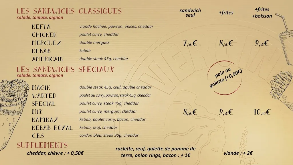 Menu_Vergine Fast Food_Machecoul-Saint-Même_immagine_2