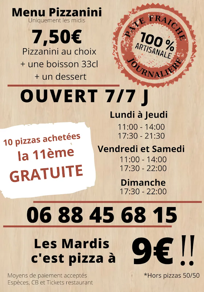 Menu_One Pizz’ - Mareuil-sur-Lay-Dissais_Mareuil-sur-Lay-Dissais_image_2