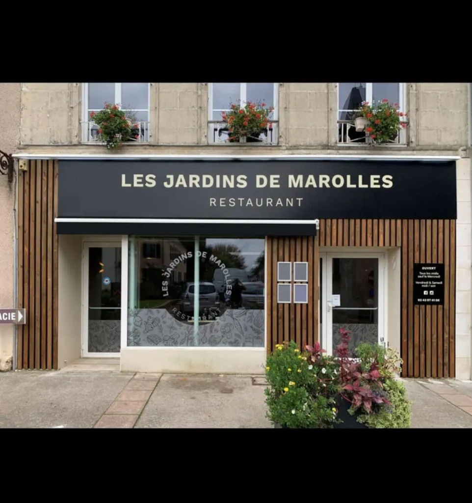 Les Jardins de Marolles restaurant in Marolles-les-Braults