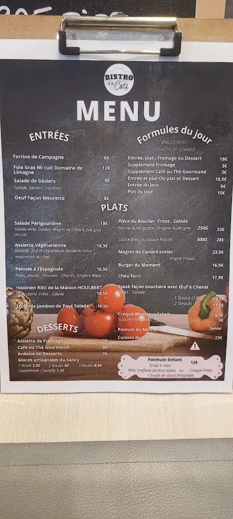 Menu_Bistro d'à Côté..de l'Ambène_Mozac_image_1