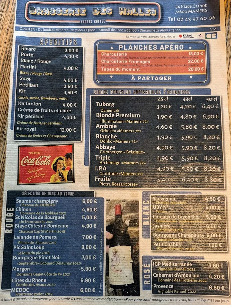 Menu_Brasserie Des Halles_Mamers_immagine_1