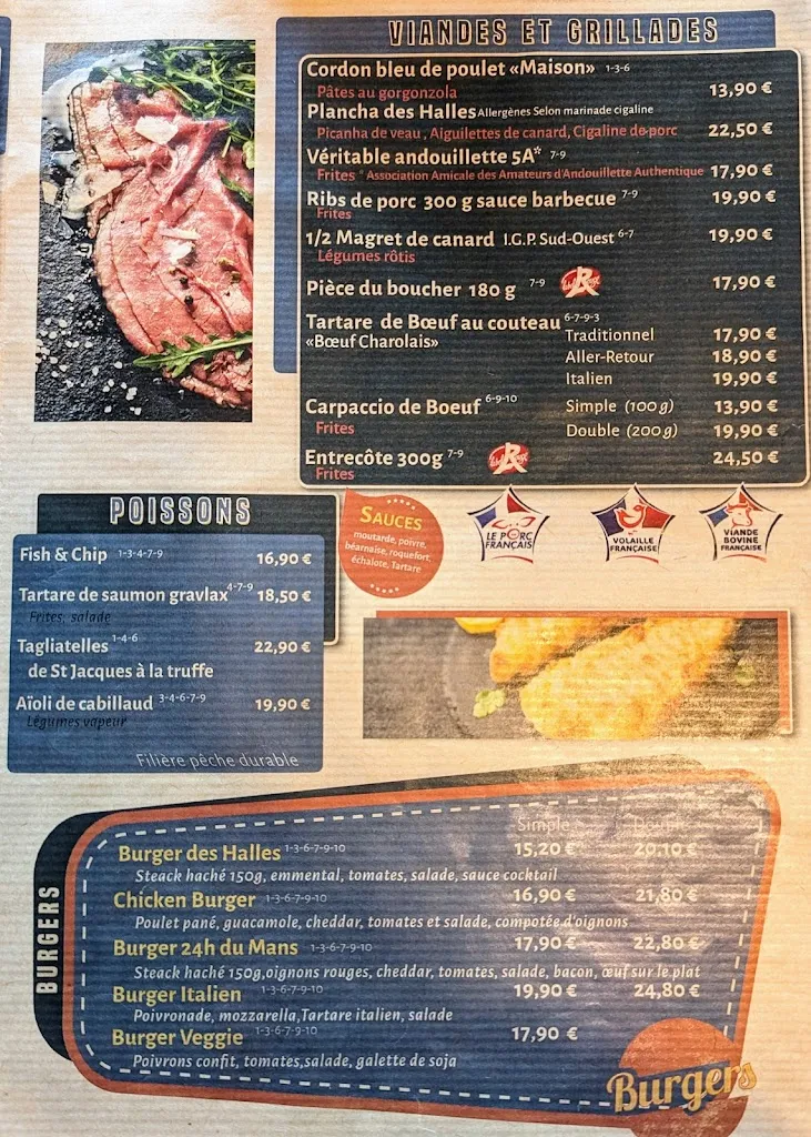 Menu_Brasserie Des Halles_Mamers_immagine_2