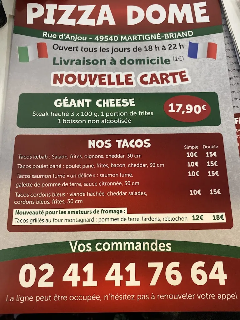 Menu_Pizza Dome_Terranjou_immagine_2