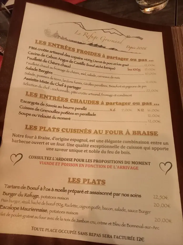 Menu_Le Refuge Gourmand_Valfréjus_image_3
