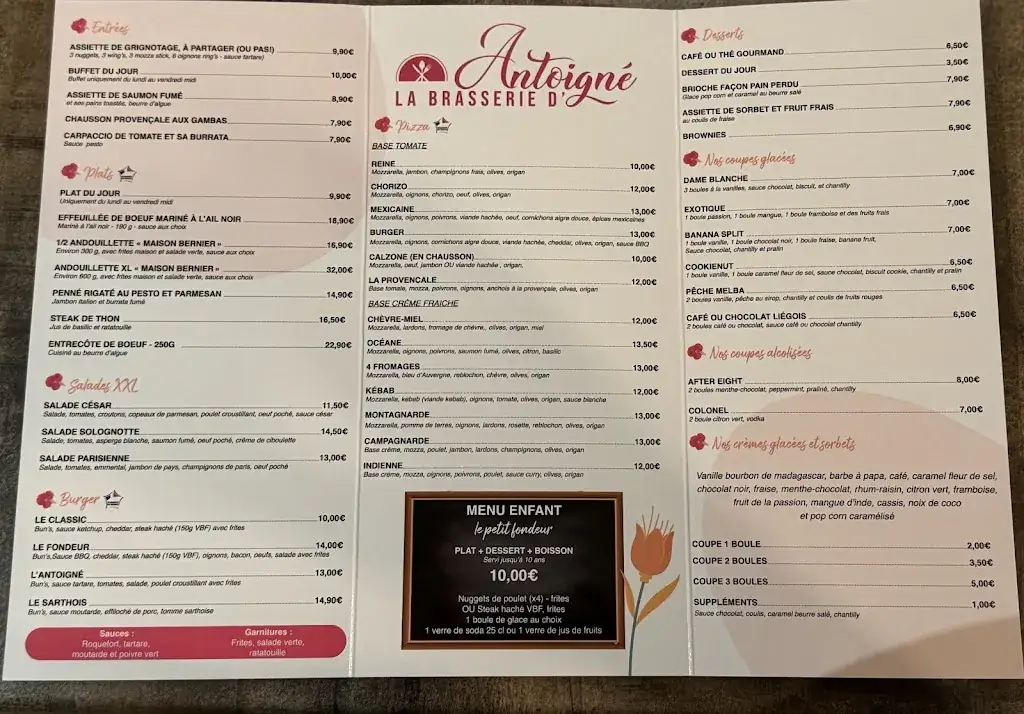 Menu_La Brasserie d'Antoigné_Sainte-Jamme-sur-Sarthe_image_1