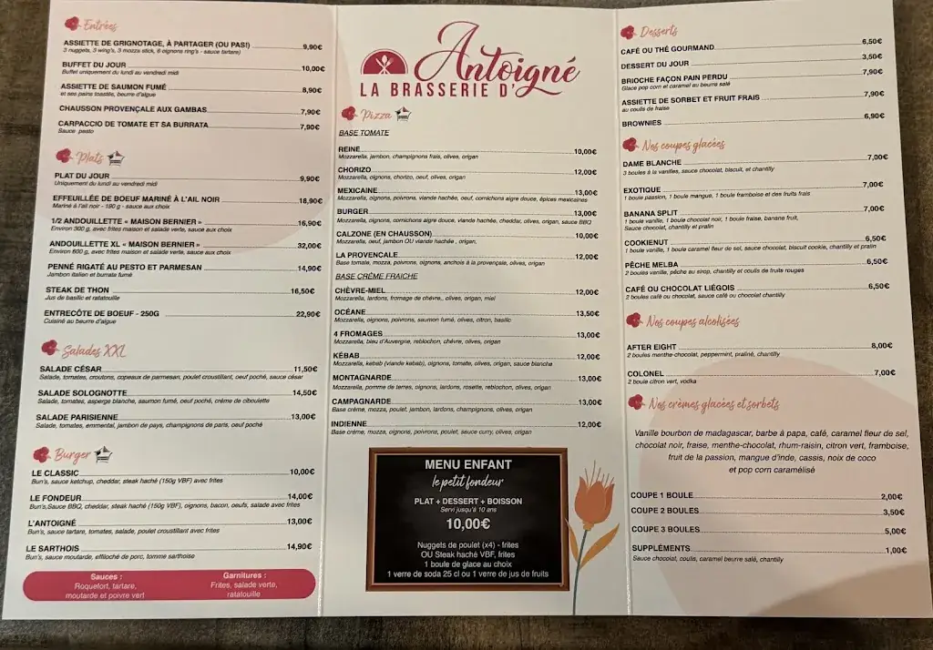 Menu_La Brasserie d'Antoigné_Sainte-Jamme-sur-Sarthe_image_2
