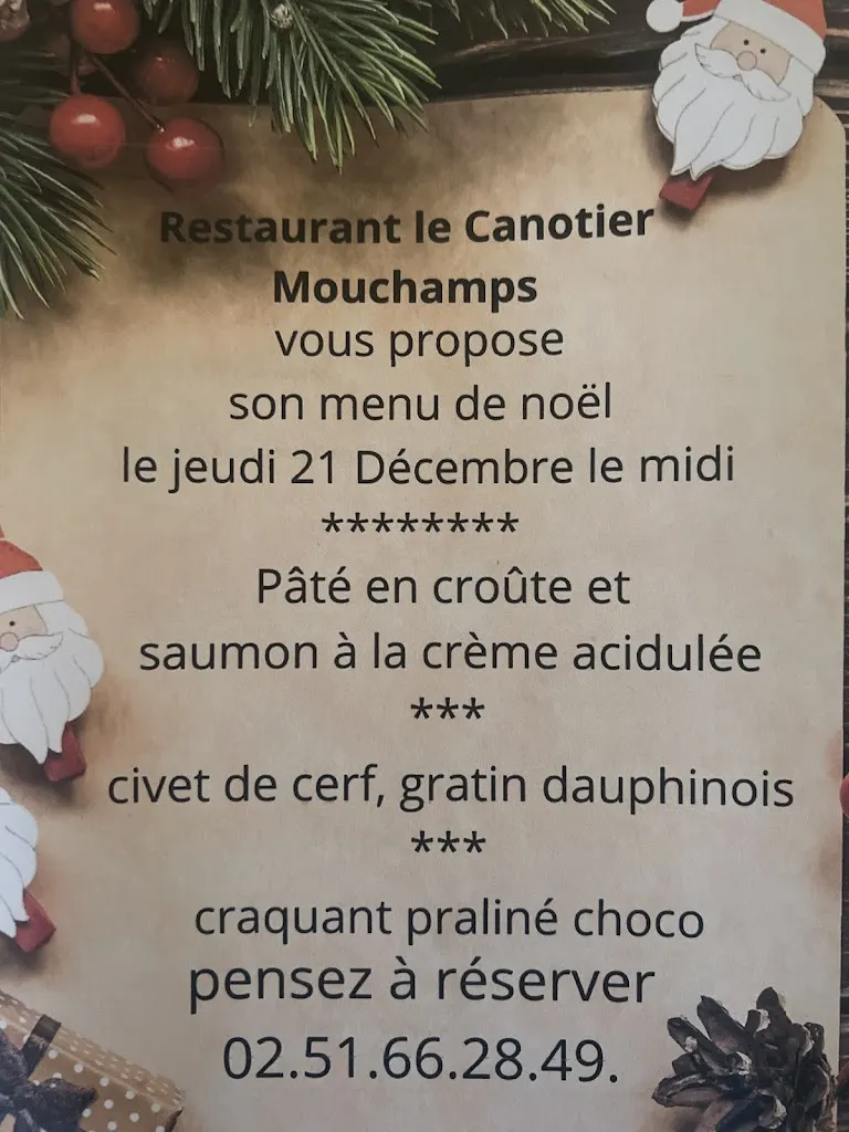 Menu_Restaurant Le Canotier_Mouchamps_image_1