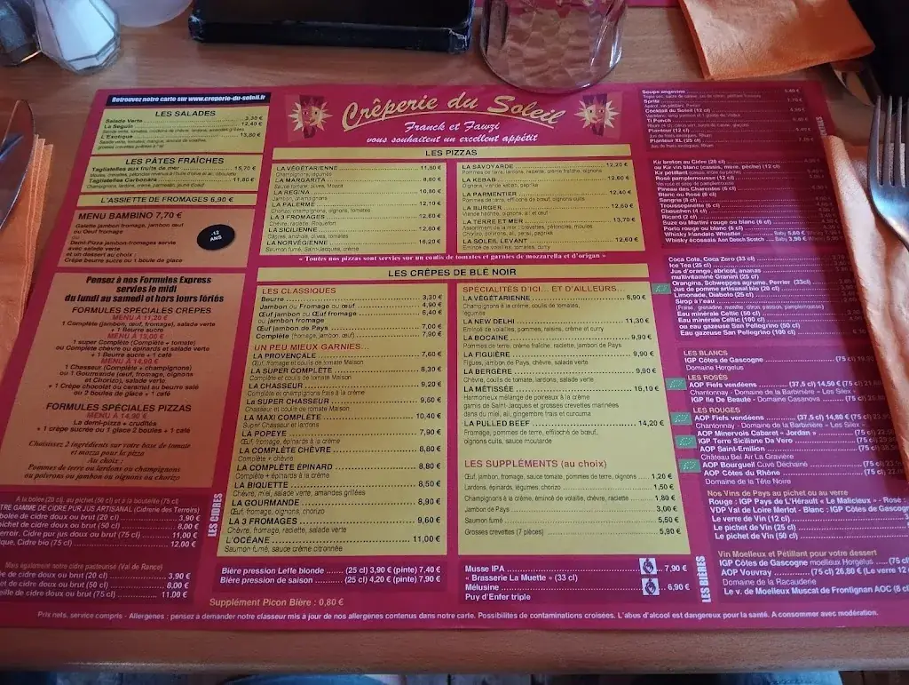 Menu_Crêperie du Soleil | Mouchamps_Mouchamps_image_1