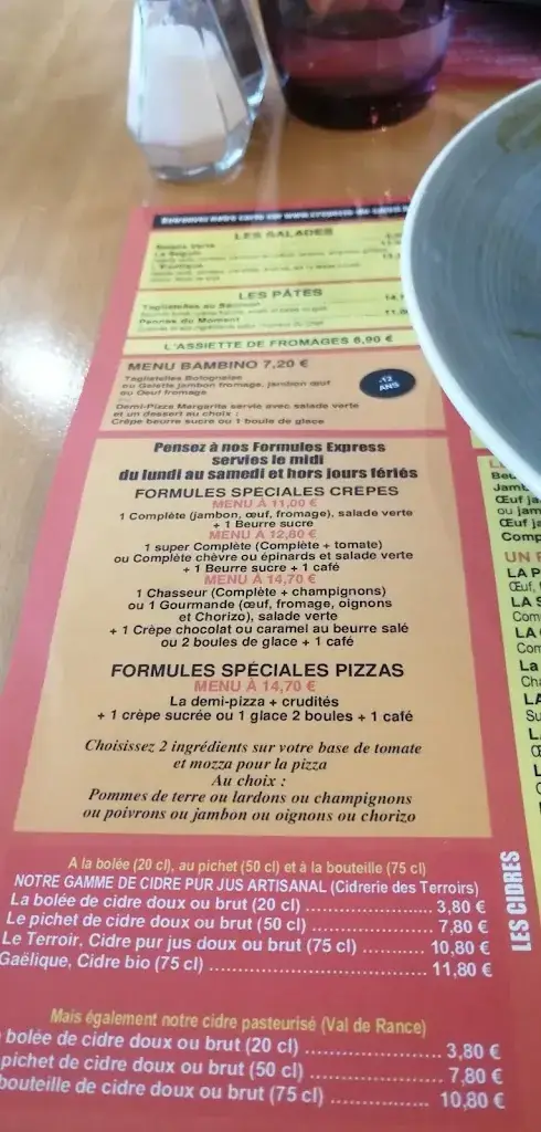 Menu_Crêperie du Soleil | Mouchamps_Mouchamps_image_2