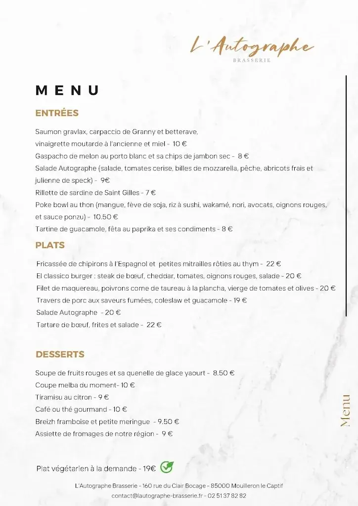 Menu_L'Autographe Brasserie_Mouilleron-le-Captif_image_2