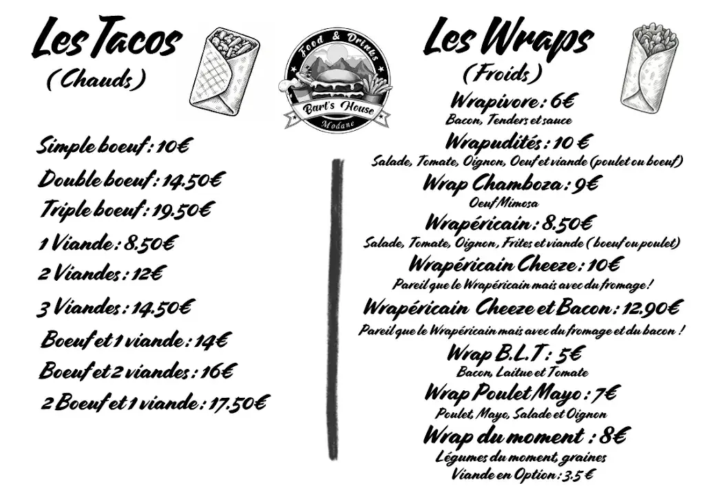 Menu_Bart's house_Modane_image_1