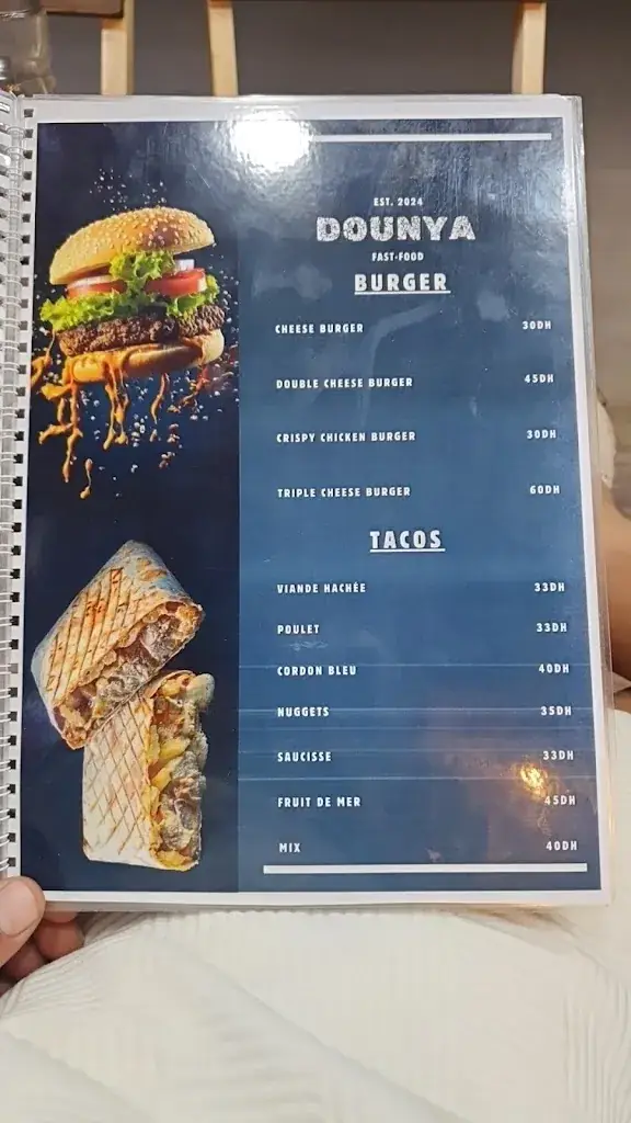 Menu_Dounya fast-food_Morocco_image_3