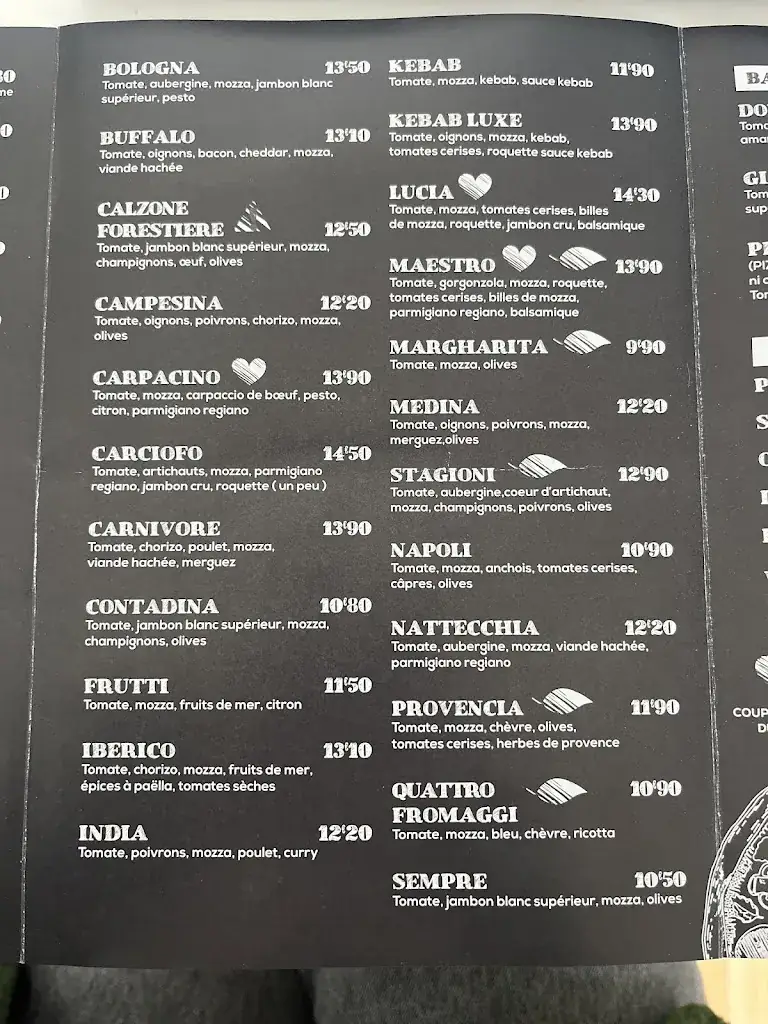 Menu_L'Artiste Pizzaiolo_Andrézieux-Bouthéon_immagine_3