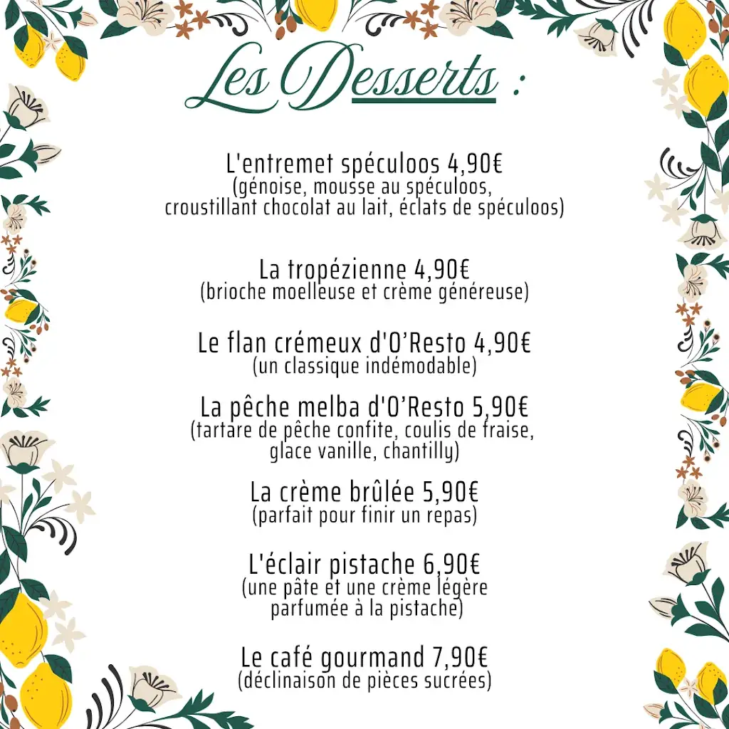 Menu_O'resto Du Golf_Mulsanne_image_2