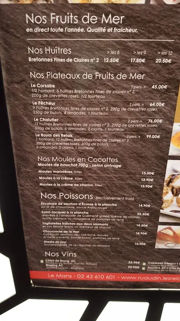 Menu_La Taverne - Table de Caractère - Le Mans_Ruaudin_immagine_4