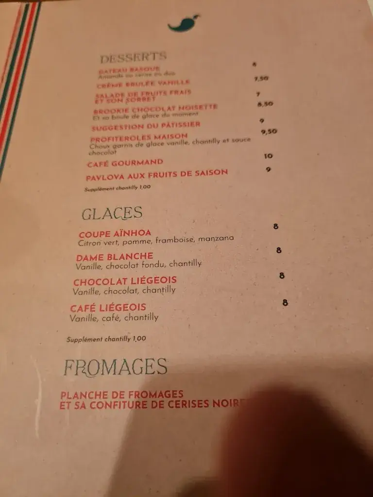 Menu_Le Bistrot Basque de Nantes_Nantes_image_1