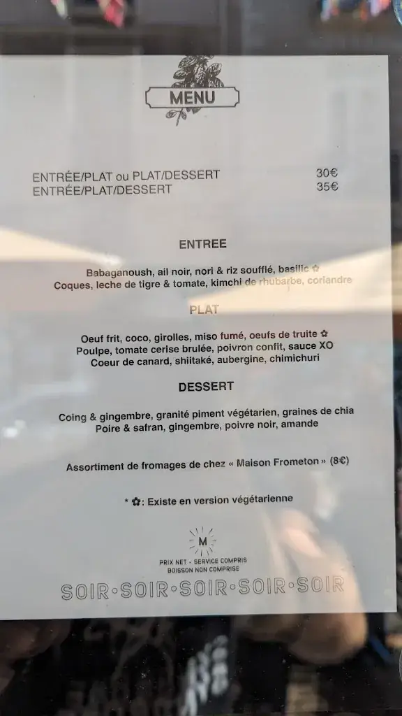 Menu_La Mandale Restaurant_Nantes_image_3