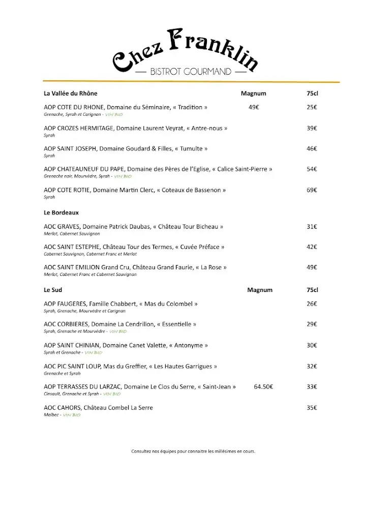 Menu_Chez Franklin_Nantes_image_1