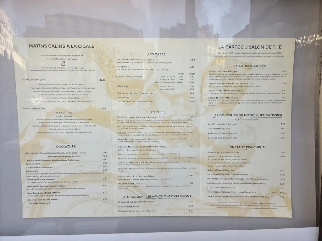 Menu_La Cigale_Nantes_image_1