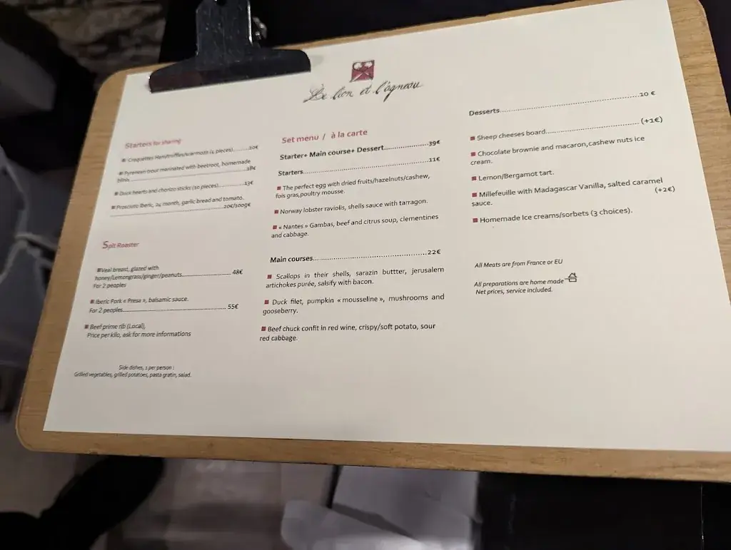 Menu_Le Lion et L'agneau_Nantes_image_4
