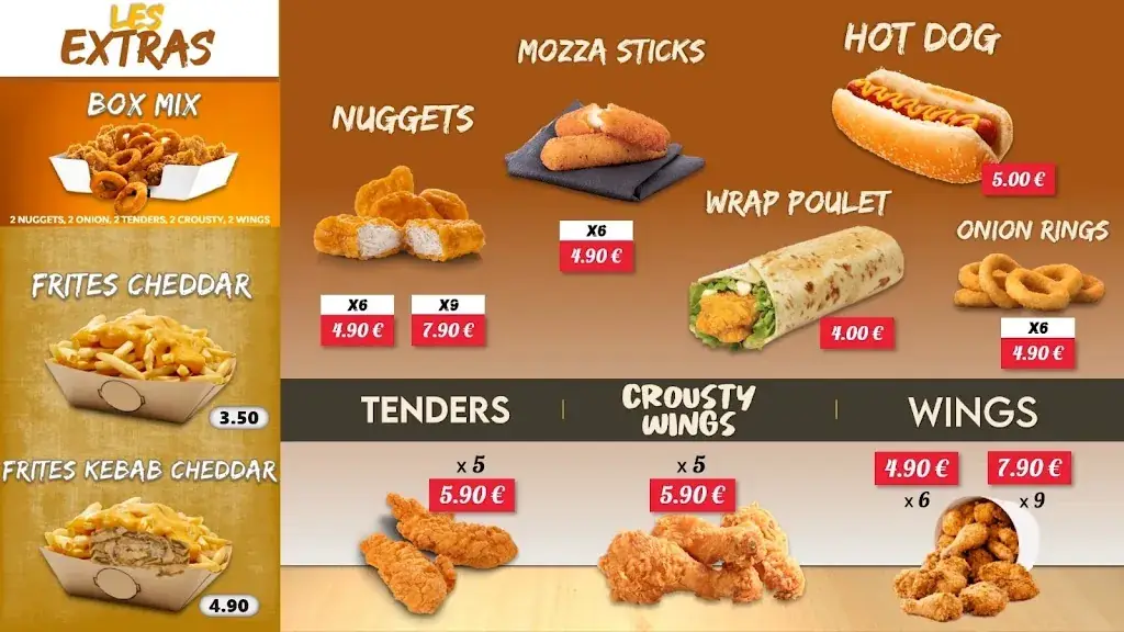 Menu_O’Resto 2 St-Georges, Smash Burger, Kebab, Burger, Bowl, Fried Chicken._Nort-sur-Erdre_image_4
