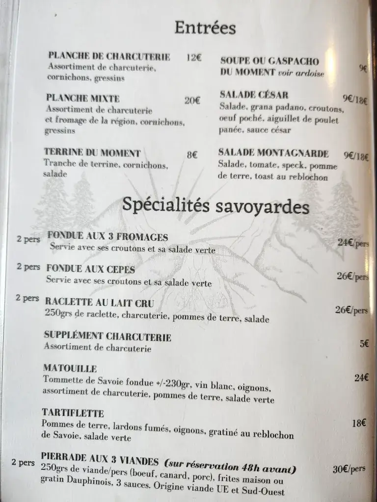 Menu_Auberge La Cascade_Avrieux_image_2