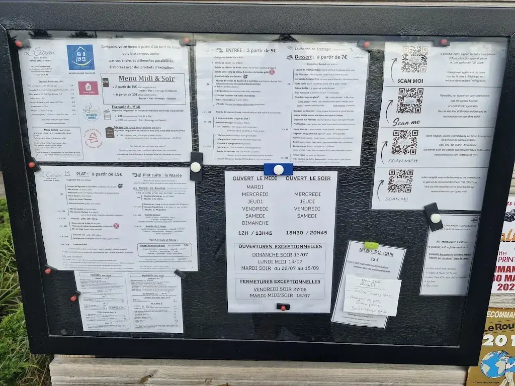 Menu_L’Estran restaurant - tradition & convivialité_Notre-Dame-de-Monts_image_4