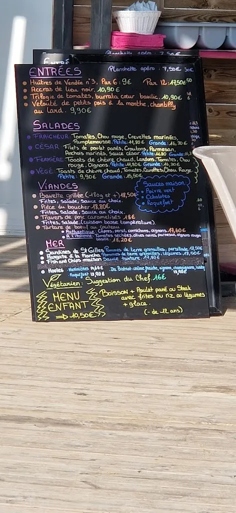 Menu_Le Bistrot Plage - Notre Dame de Monts_Notre-Dame-de-Monts_image_3