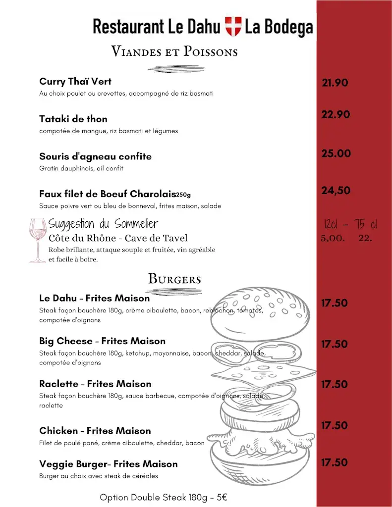 Menu_Restaurant Le Dahu Bar la Bodéga_Villarodin-Bourget_image_2