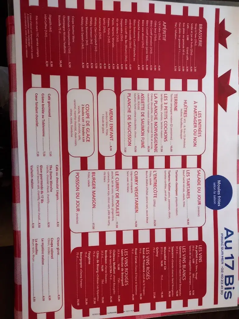 Menu_Le 17 Bis_Piriac-sur-Mer_image_1