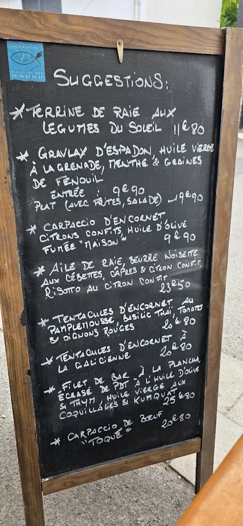 Menu_Les Poissons Toqués_Piriac-sur-Mer_image_1