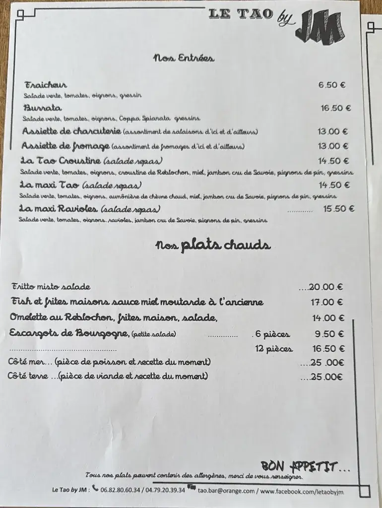 Menu_Le Tao Bar Restaurant_Villarodin-Bourget_image_2