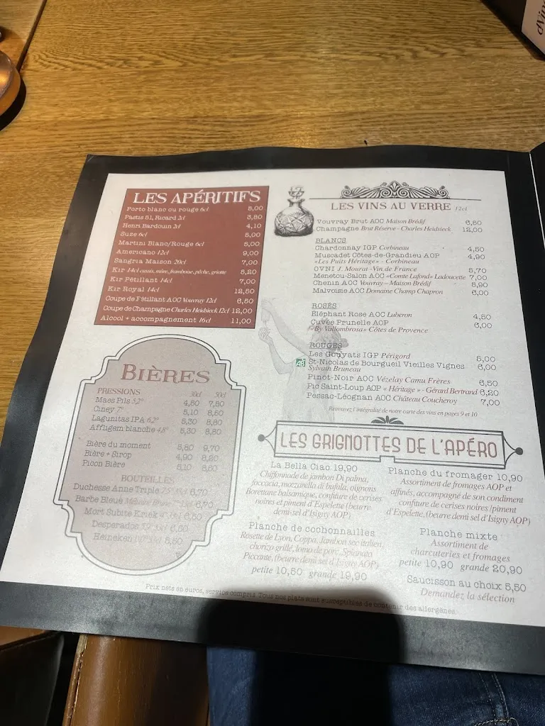 Menu_La Peau de Vache_Orvault_image_2